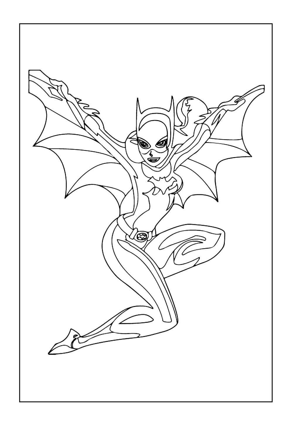 Batgirl para colorir