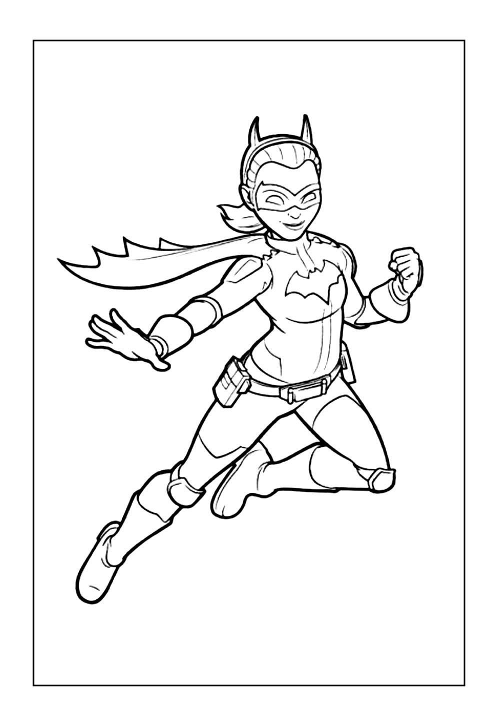 Batgirl para colorir