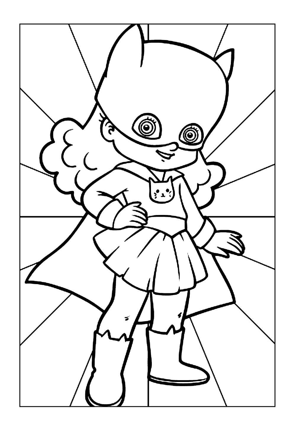 Desenho da Batgirl para imprimir