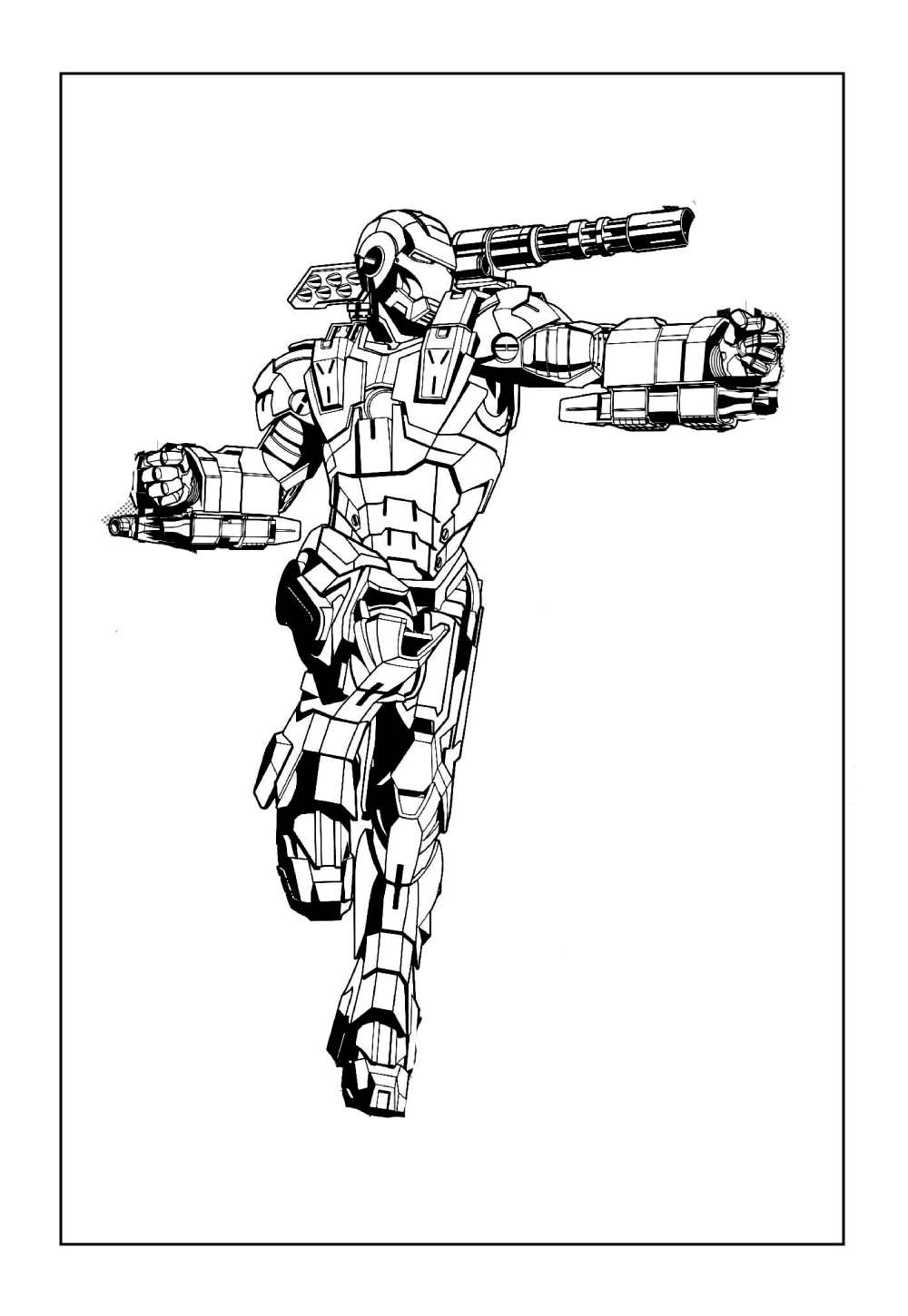 Desenho da Máquina de Combate para pintar