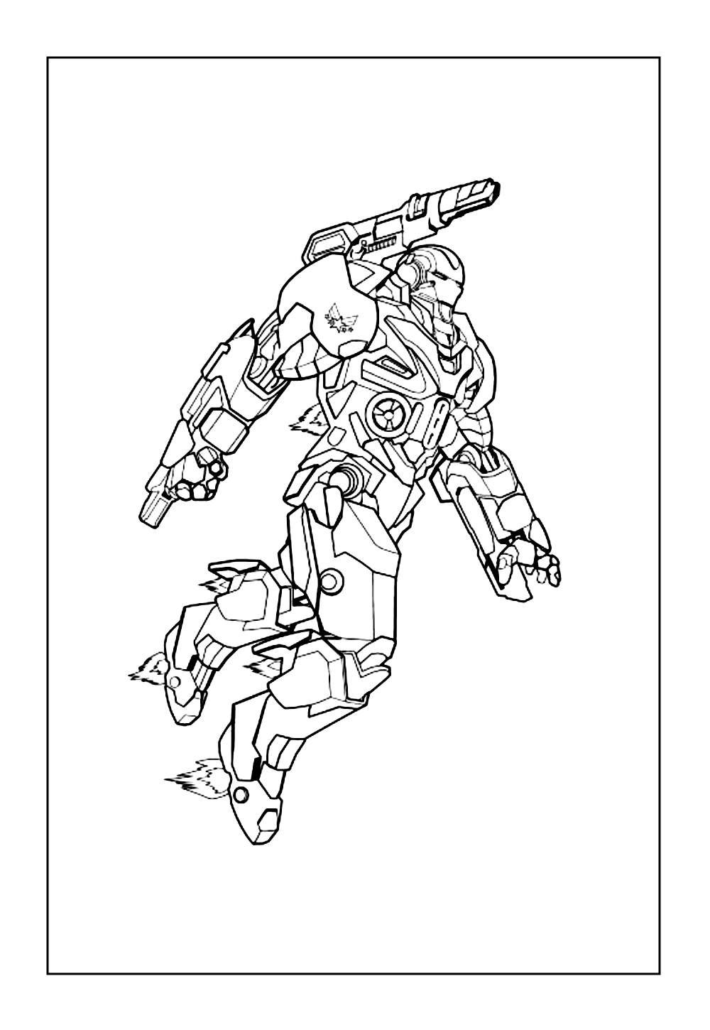 Desenho da Máquina de Combate para imprimir