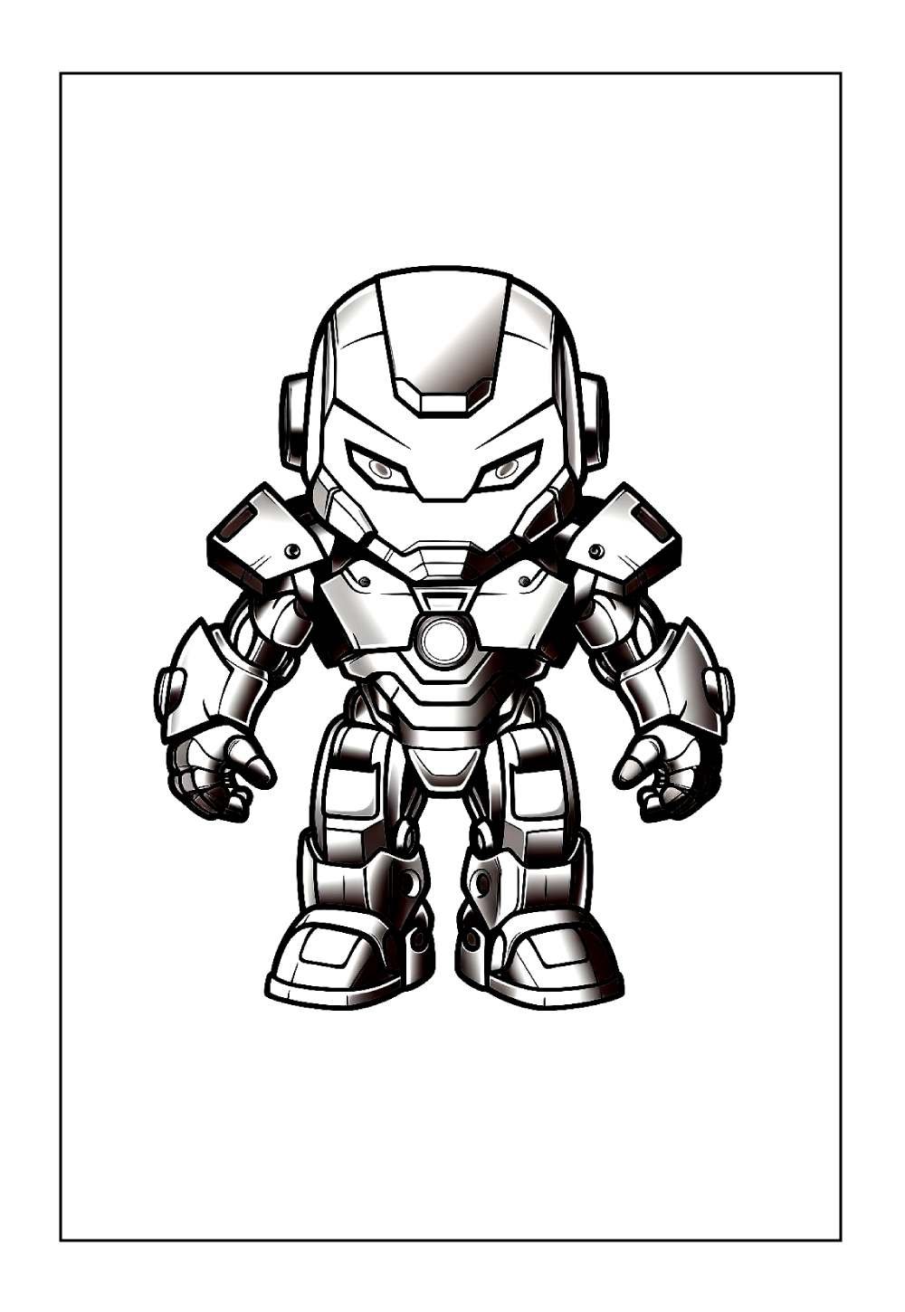 Desenho da Máquina de Combate para pintar
