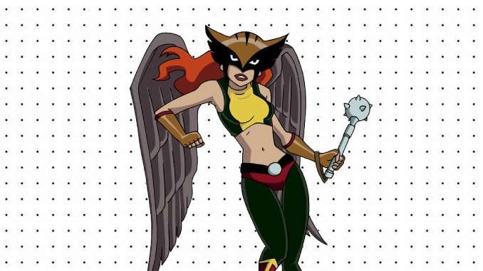 Desenhos da Mulher-Gavião para colorir