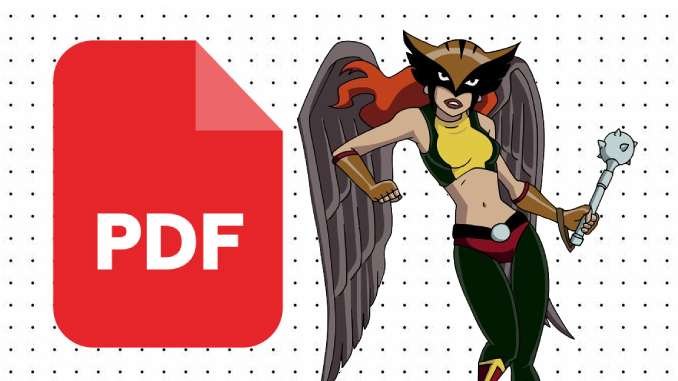 Desenhos da Mulher-Gavião em PDF
