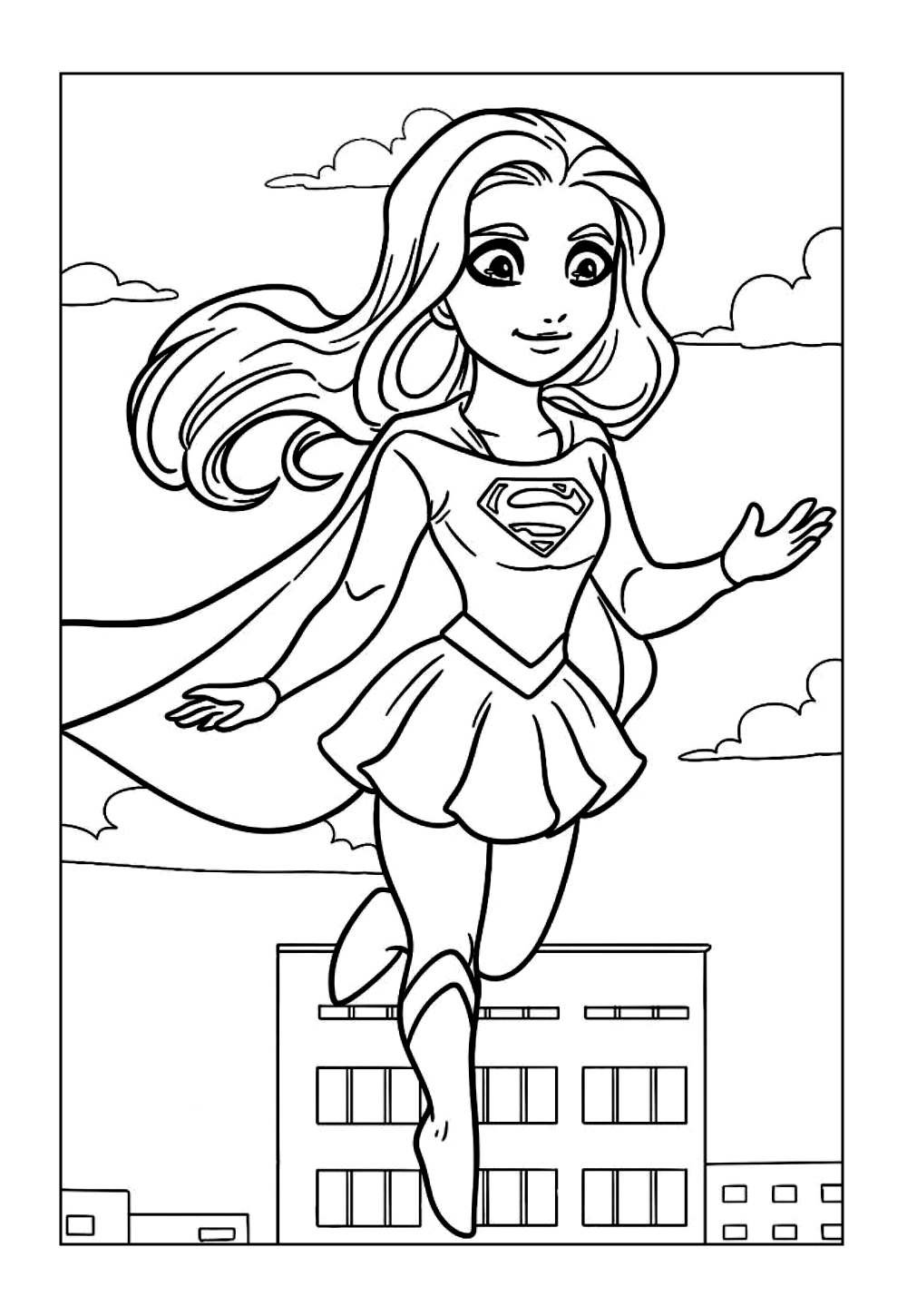 Desenho da Supergirl