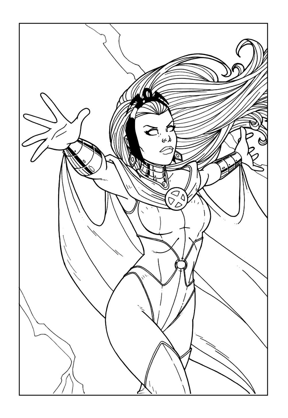 Tempestade para colorir