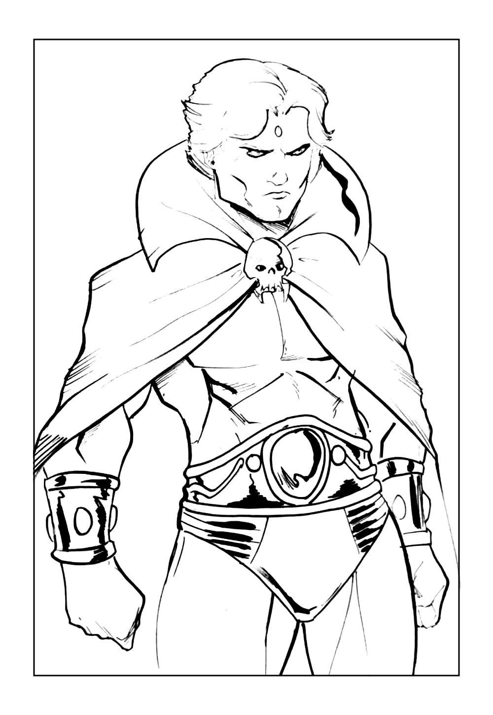 Desenho do Adam Warlock para imprimir e pintar