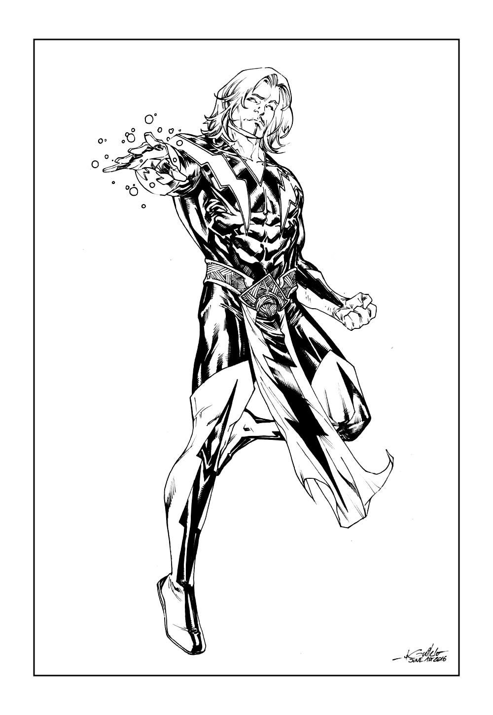 Desenho do Adam Warlock para imprimir e colorir