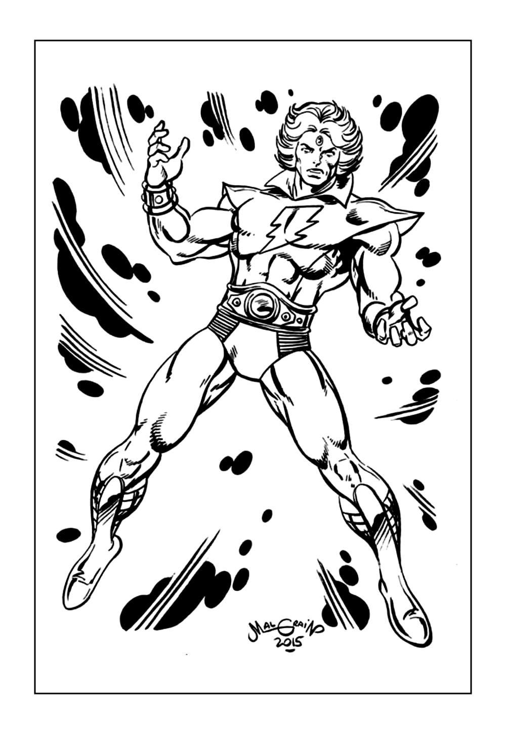 Desenho do Adam Warlock para colorir