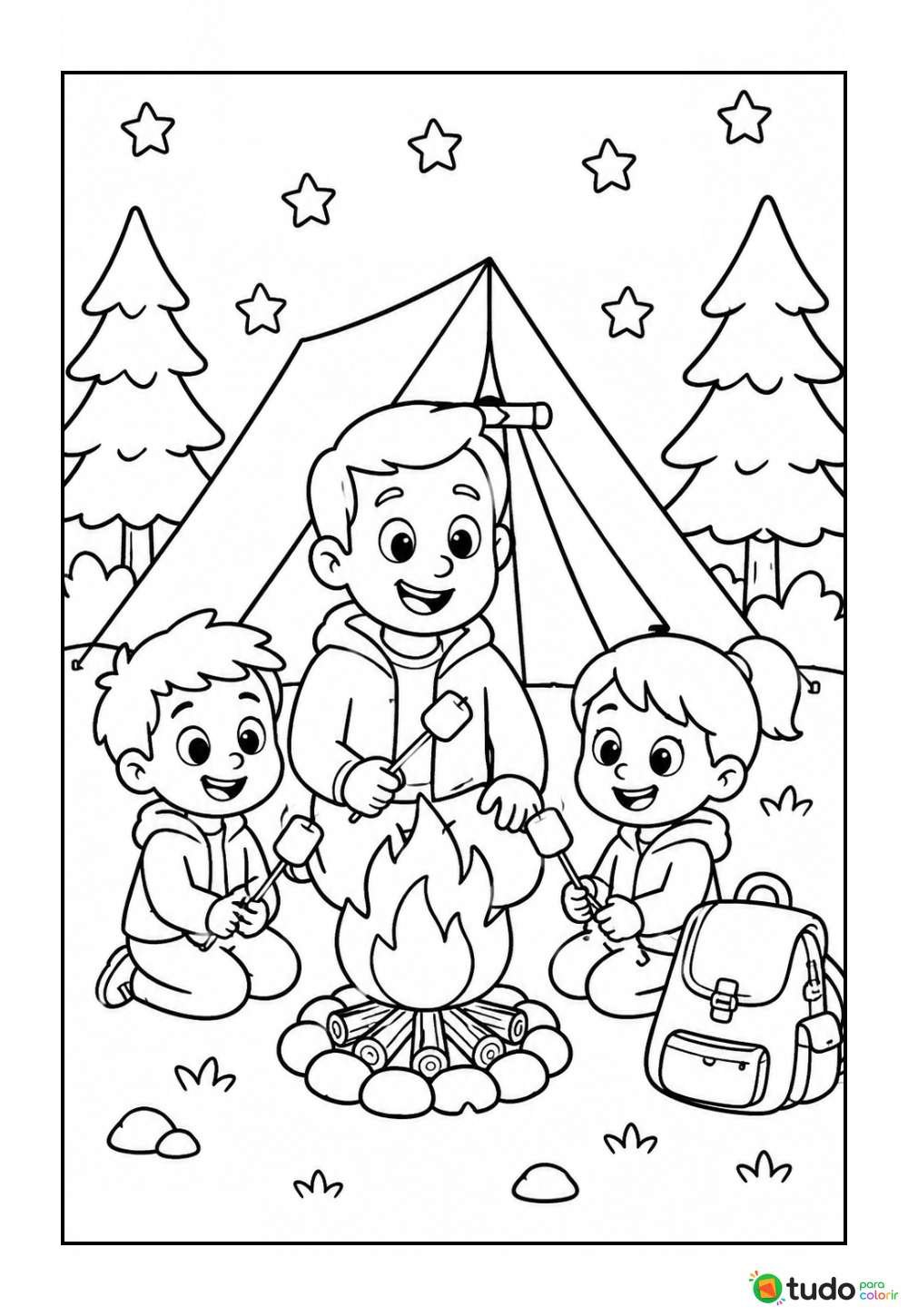 Desenho de Dia dos Pais para colorir