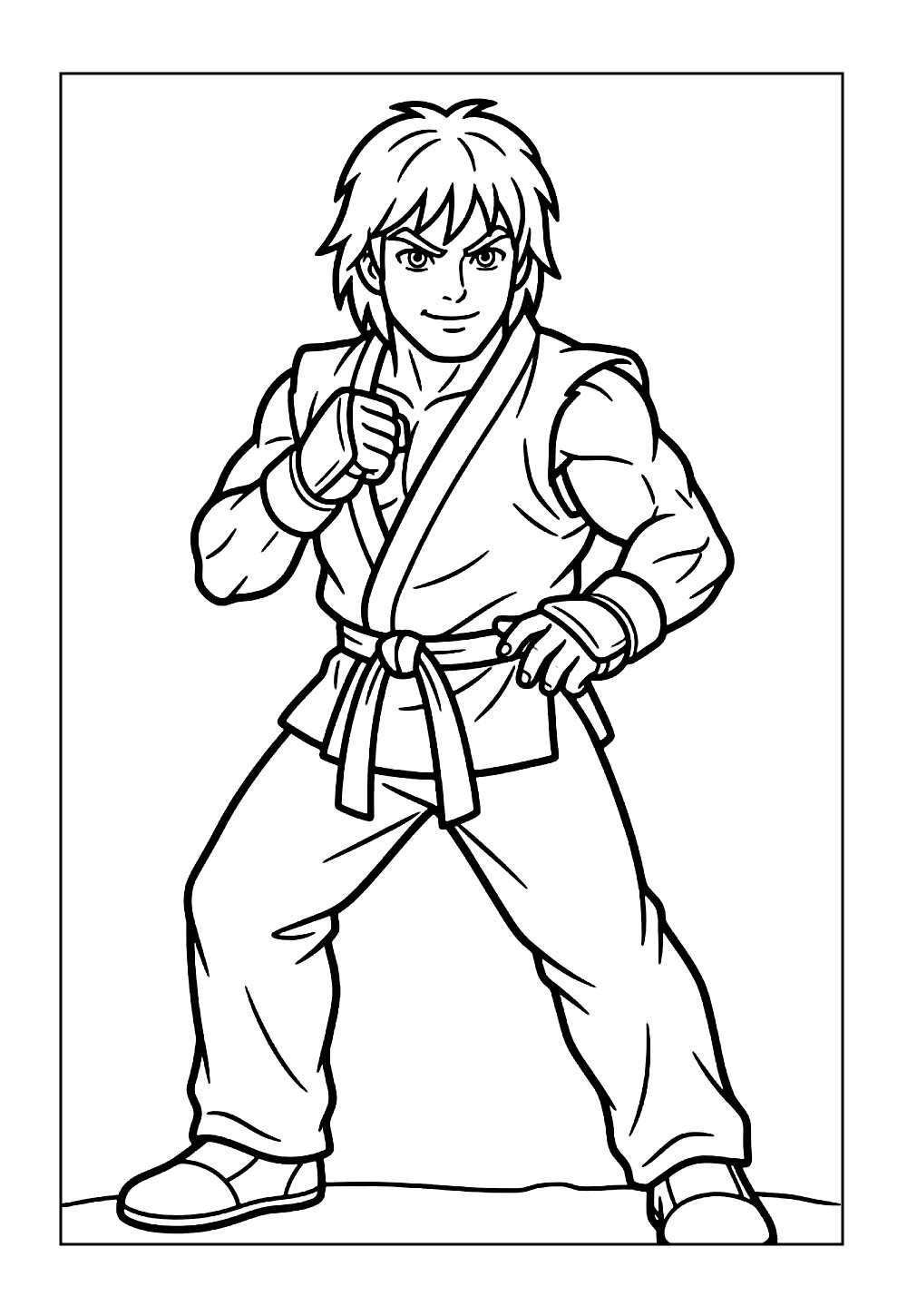 Desenho de Ken para colorir