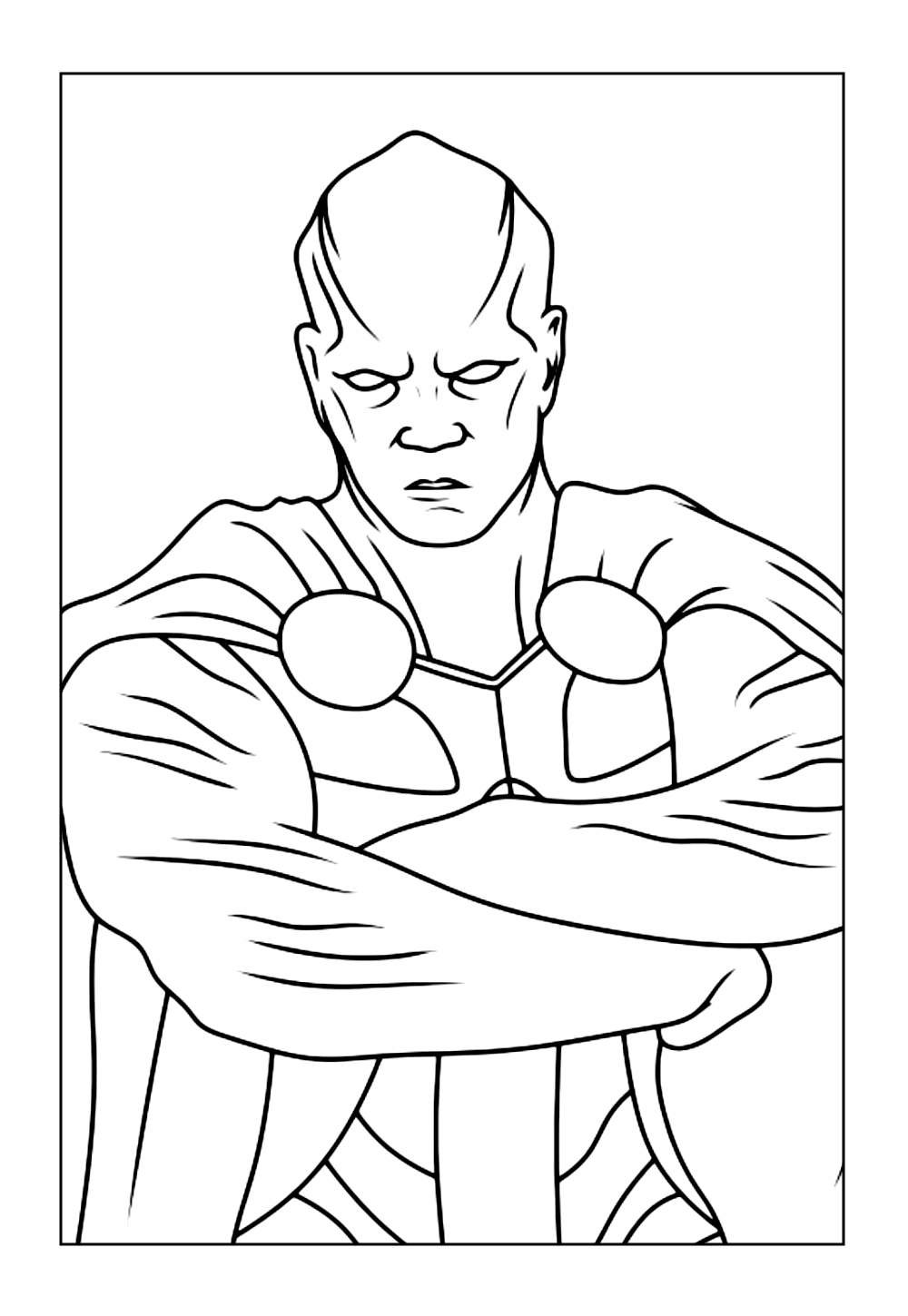 Desenho de Cacador de Marte para colorir