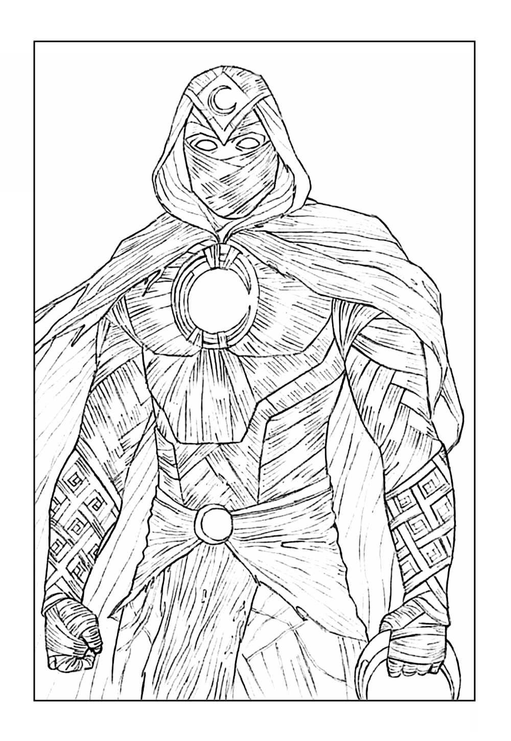 Cavaleiro da Lua para colorir