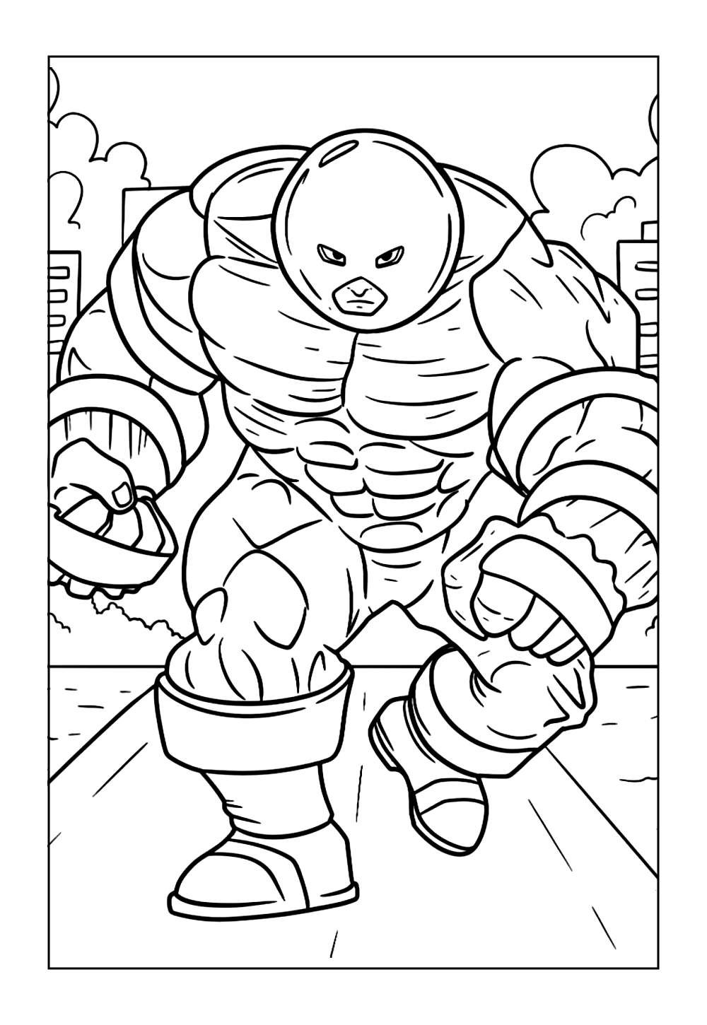 Desenho do Juggernaut para colorir