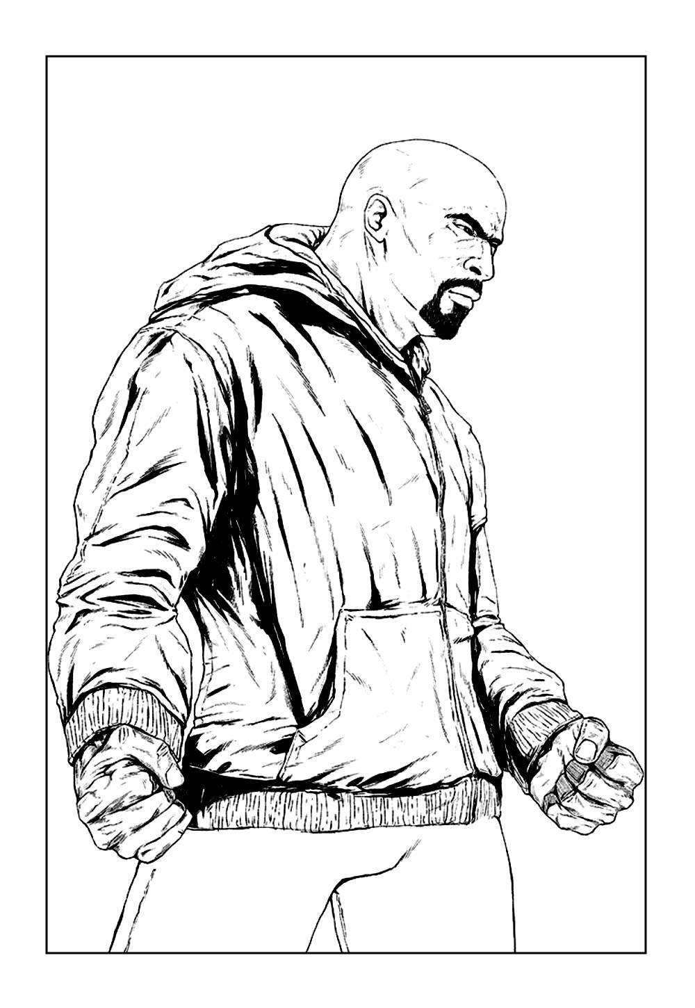 Desenho do Luke Cage para imprimir