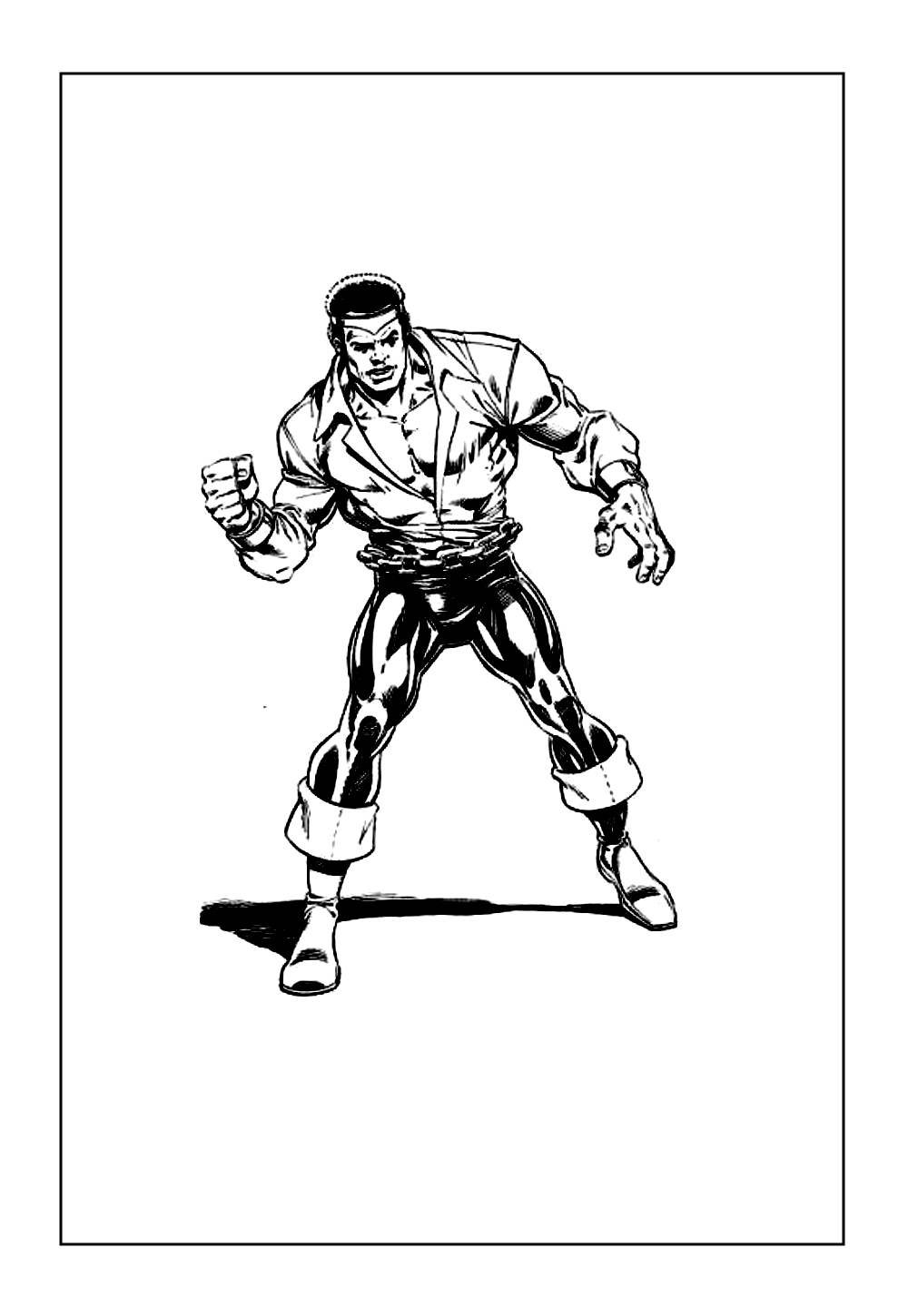 Luke Cage para colorir