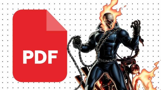Desenhos do Motoqueiro Fantasma em PDF