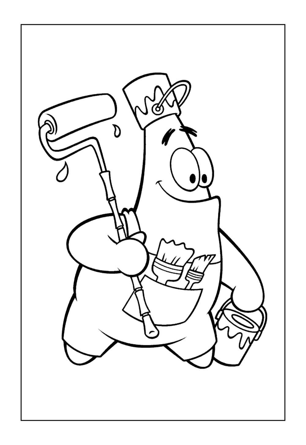 Desenhos do Patrick Estrela para colorir