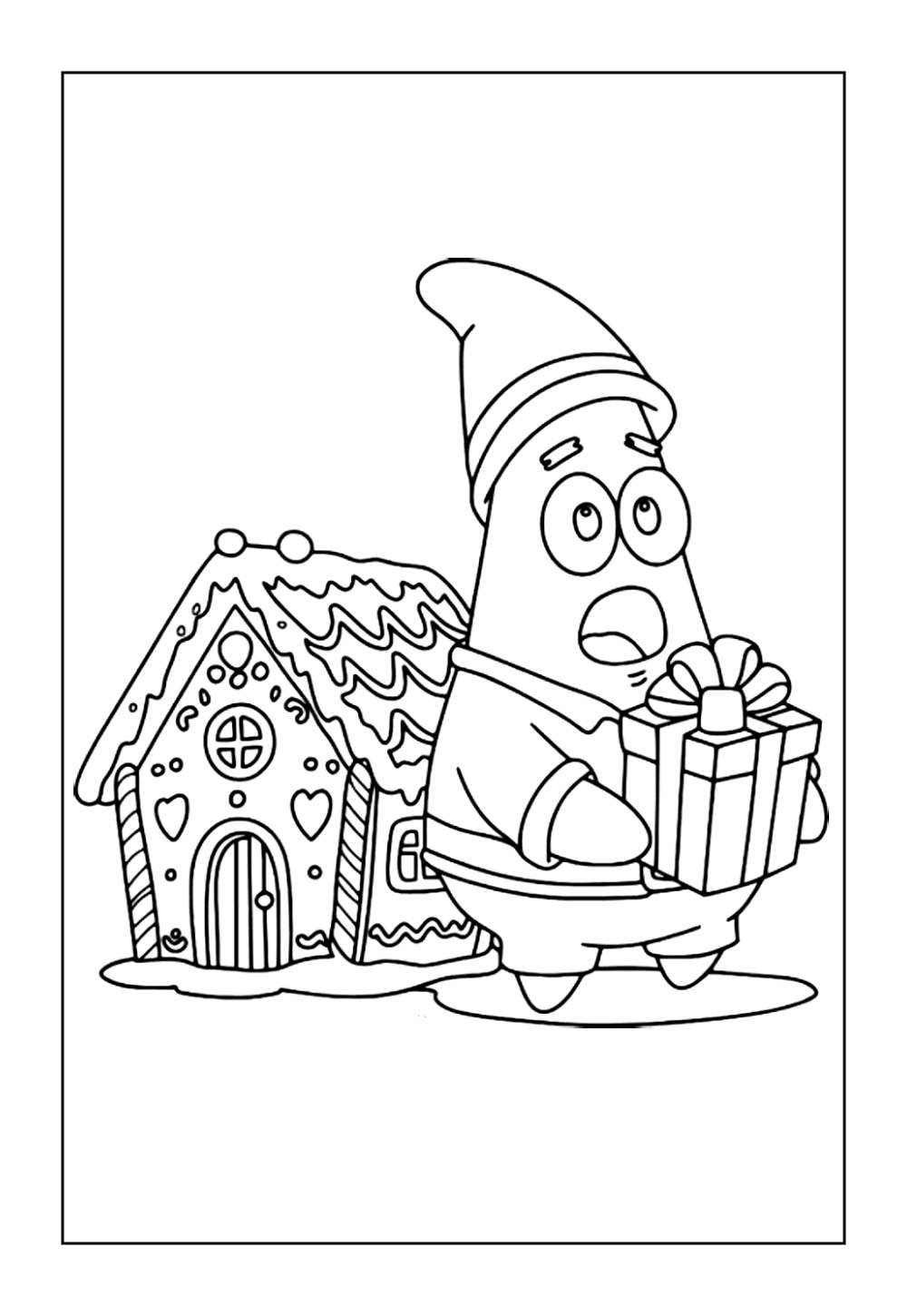 Desenho do Patrick Estrela para colorir