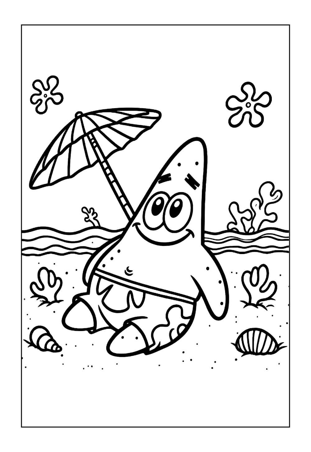 Patrick do Bob Esponja para colorir