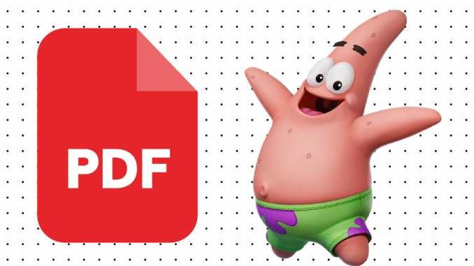 Desenhos do Patrick em PDF
