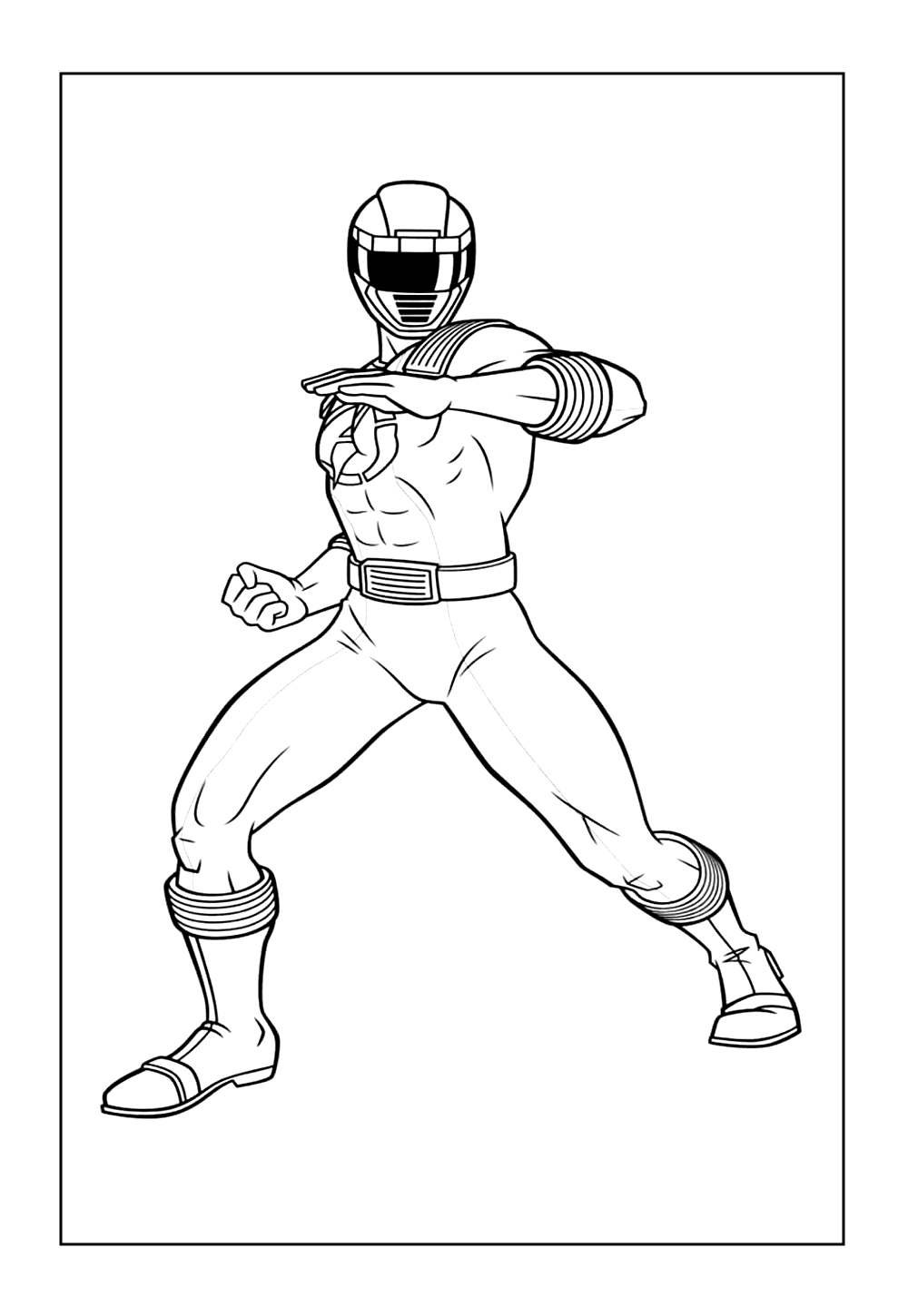 Desenho dos Power Rangers para imprimir