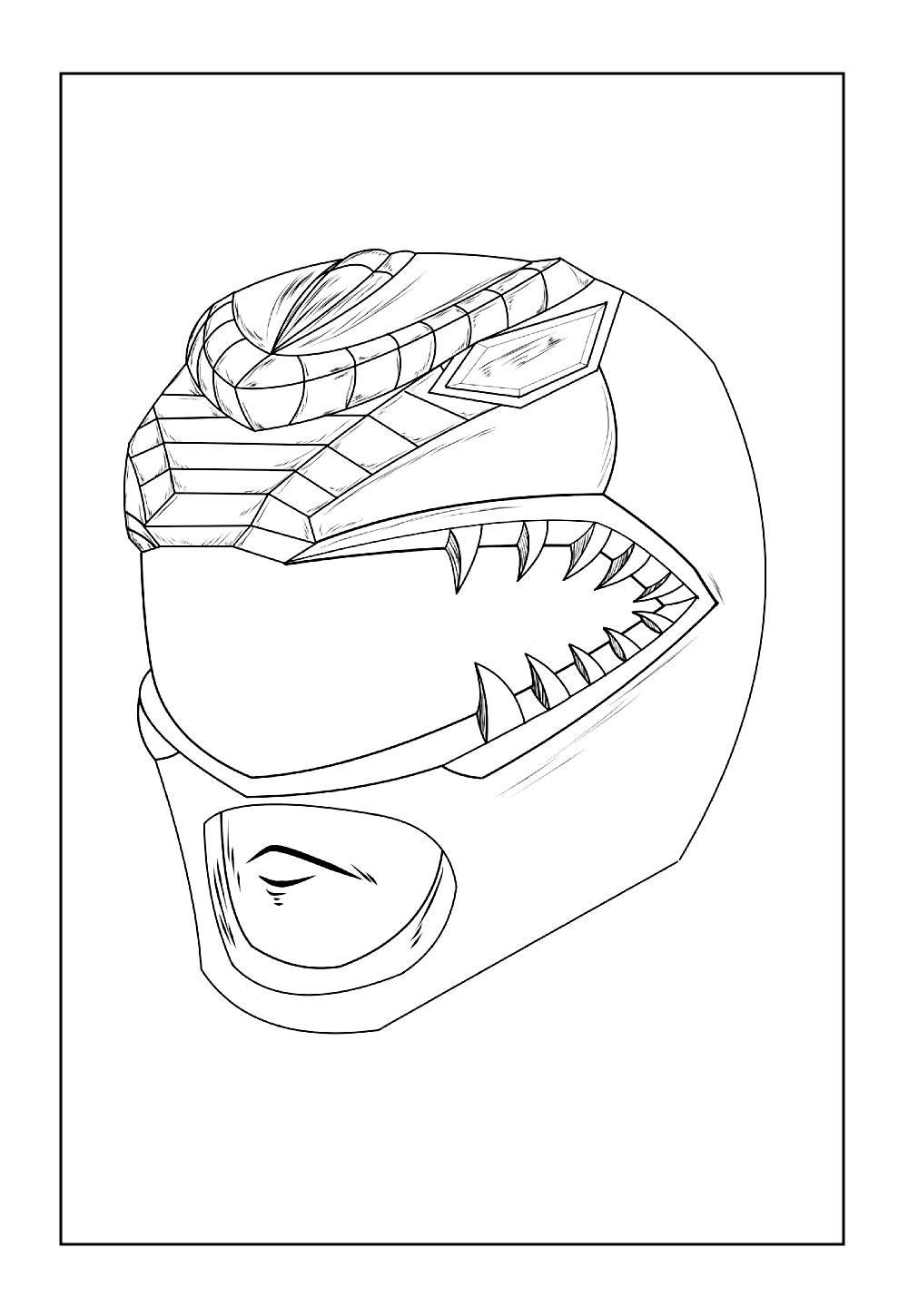 Desenho do Power Ranger Vermelho para colorir