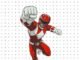 Power Ranger Vermelho para pintar