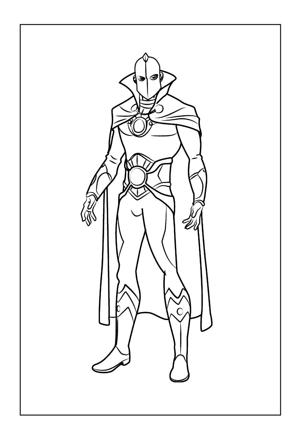Senhor Destino para colorir