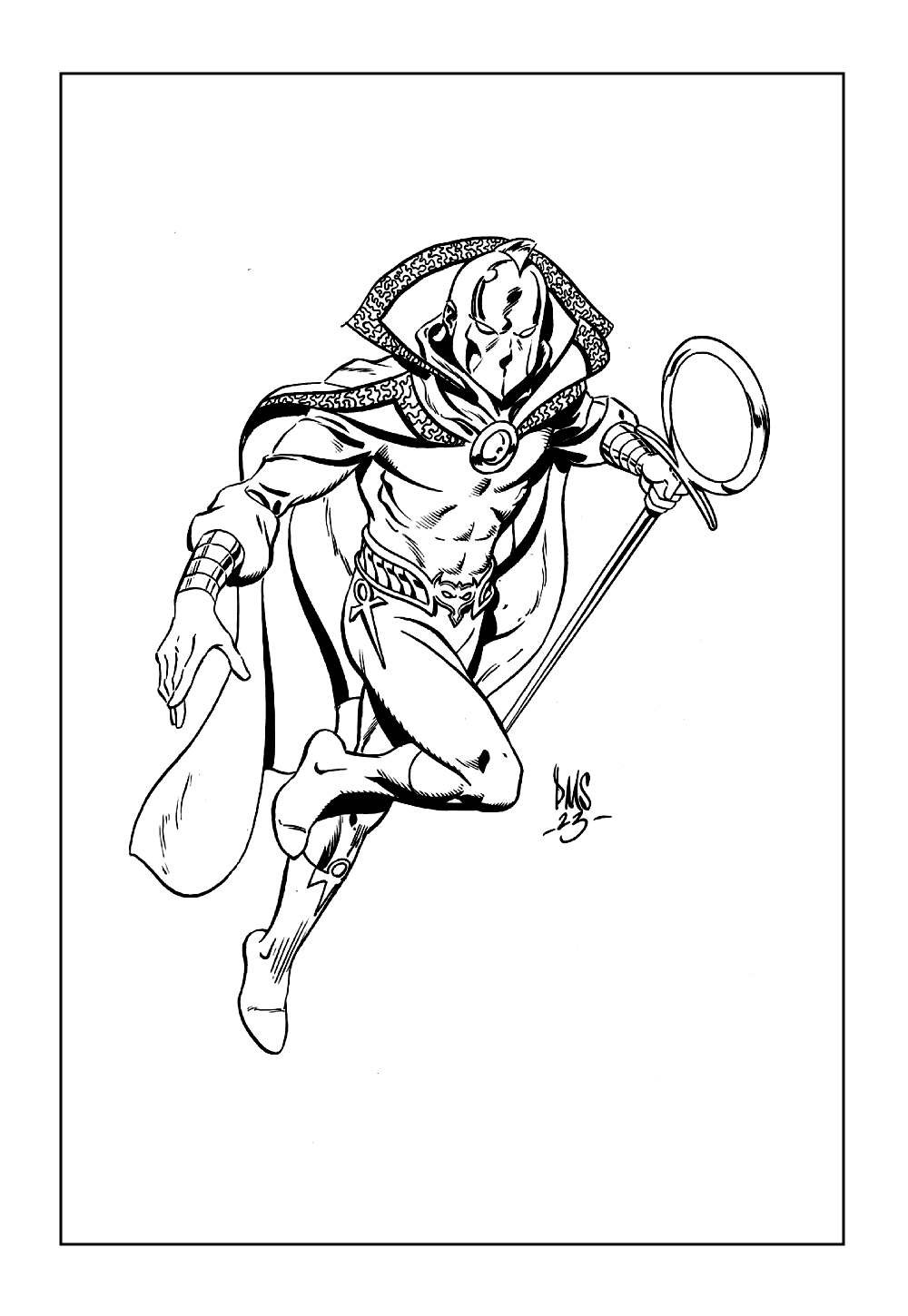 Desenho do Senhor Destino para pintar