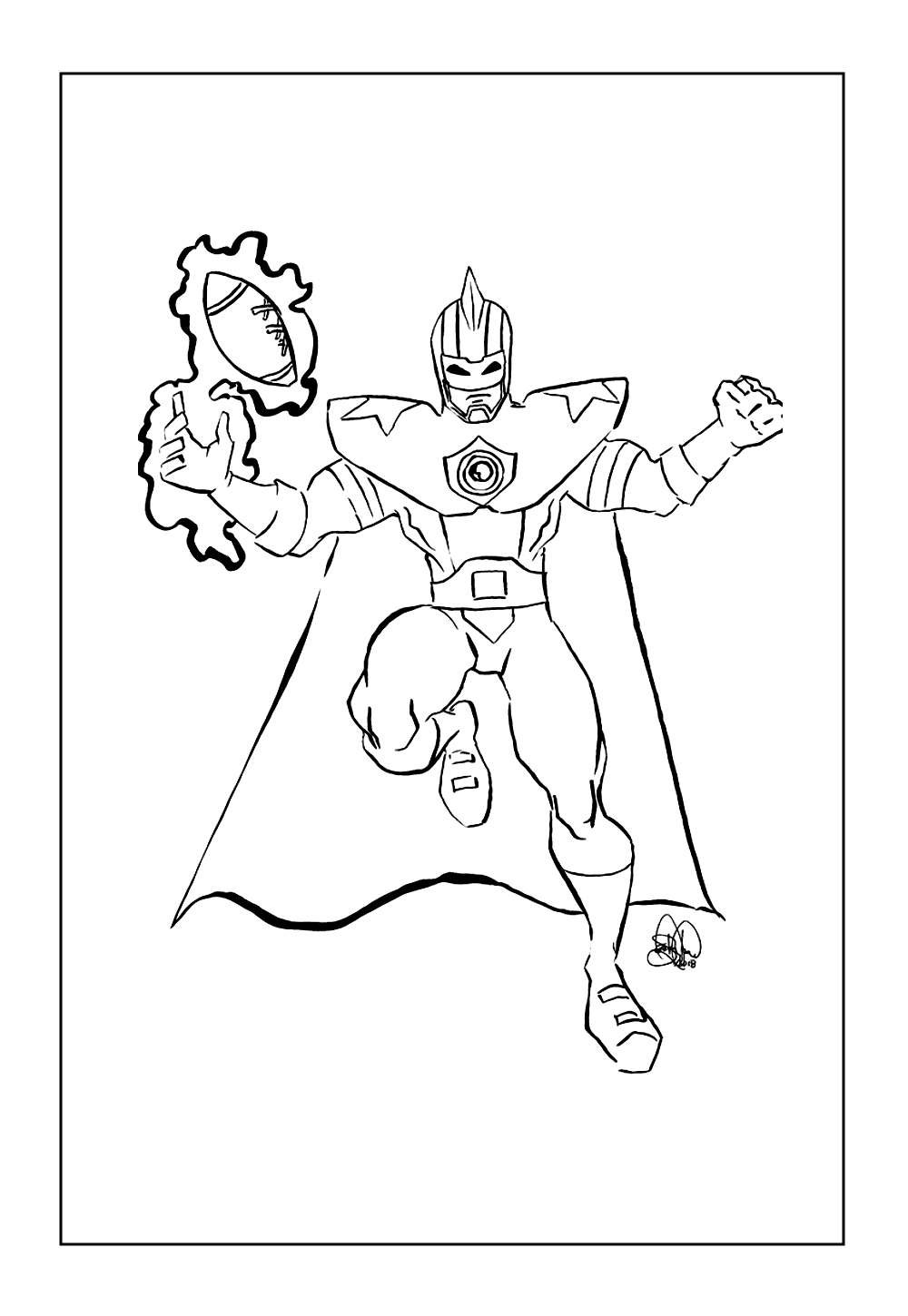 Desenho do Senhor Destino para colorir