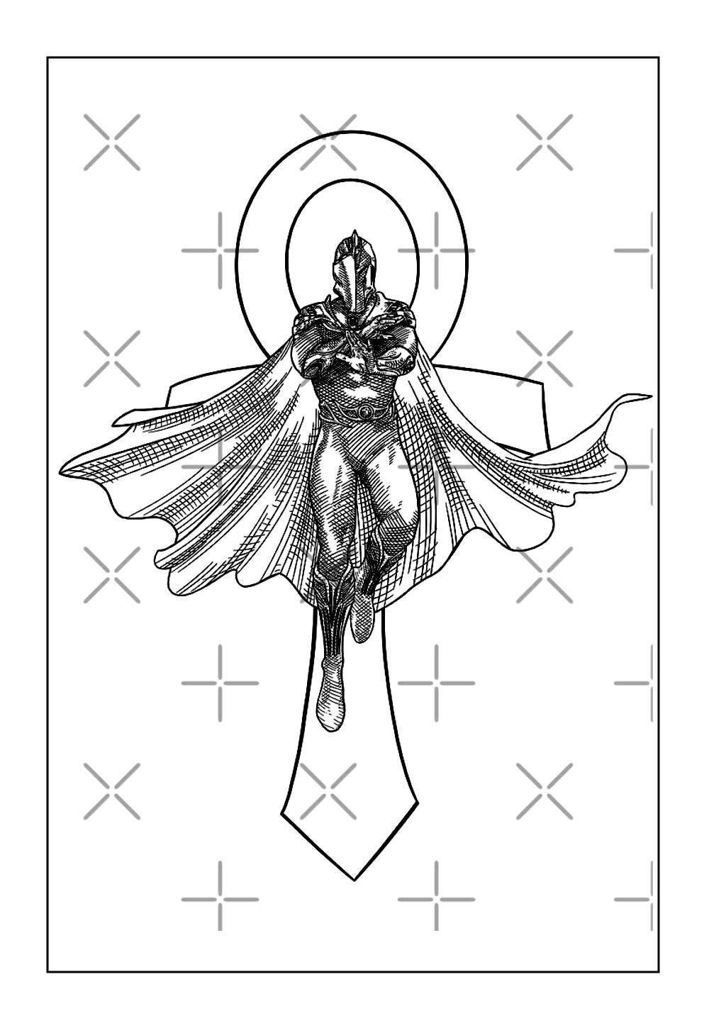 Senhor Destino para colorir
