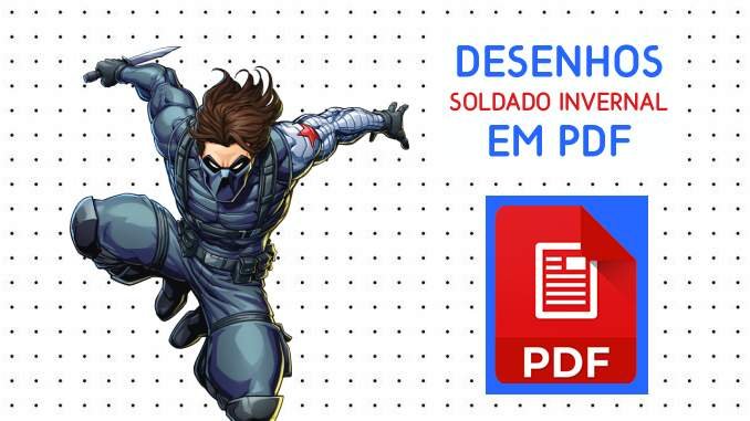 Desenhos do Soldado Invernal para pintar