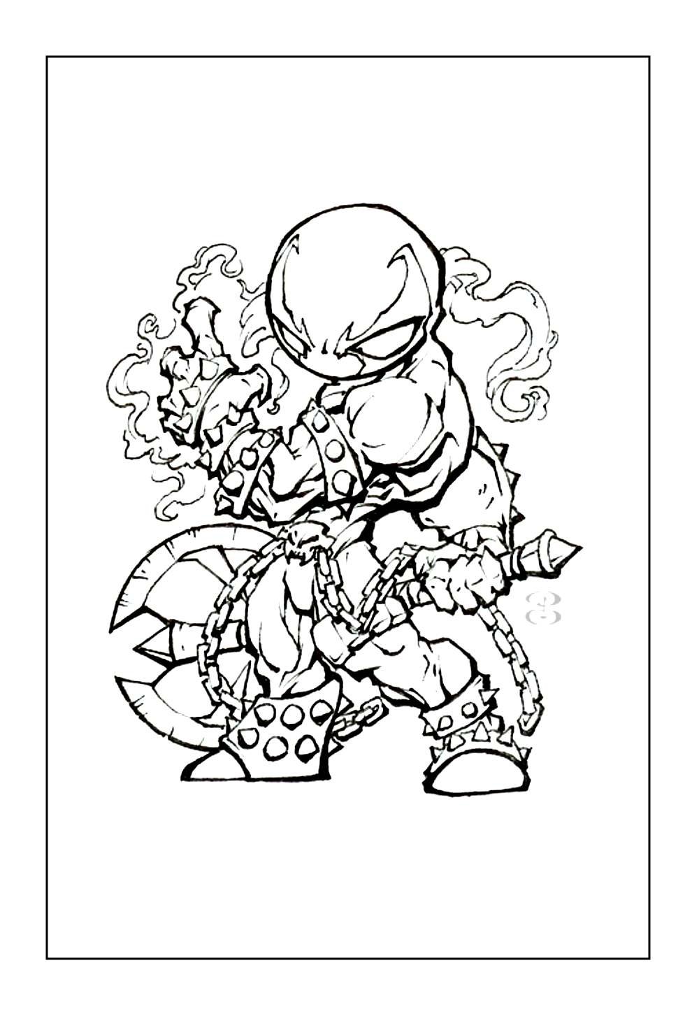 Desenho do Spawn para imprimir