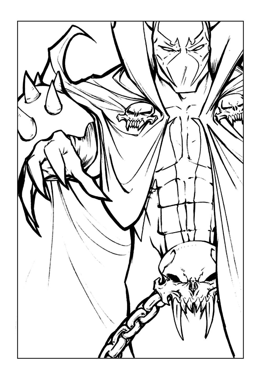 Spawn para colorir