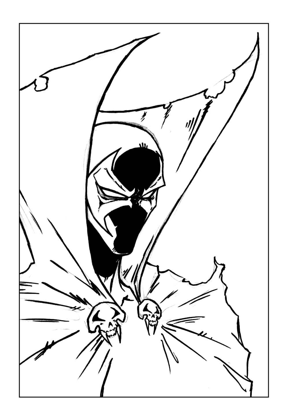 Desenho do Spawn para imprimir