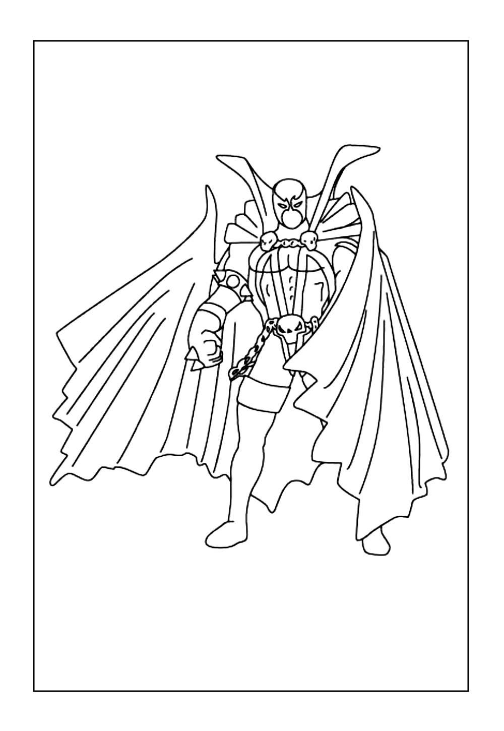 Desenho do Spawn para colorir