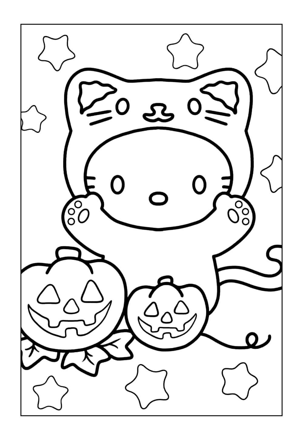 Desenho da Mimmy White para colorir (Hello Kitty)