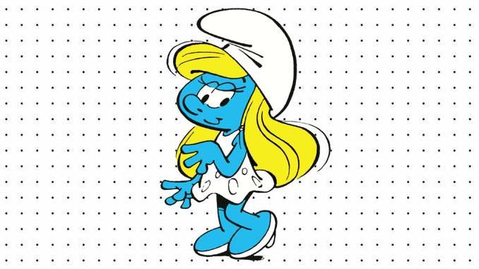 Desenhos da Smurfette para colorir