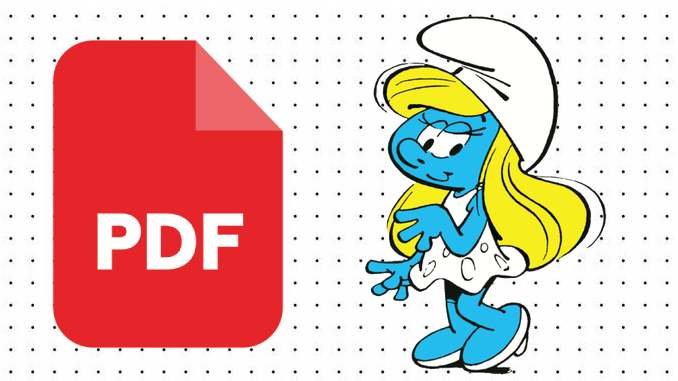 Livro para Colorir com Desenhos da Smurfette