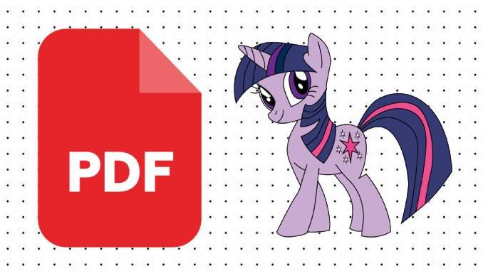 Desenhos da Twilight Sparkle em PDF
