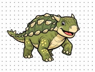 Desenhos do Anquilossauro para pintar