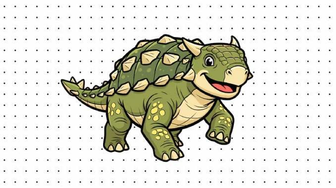 Desenhos do Anquilossauro para pintar