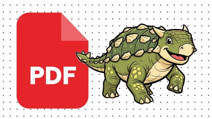 Desenhos do Anquilossauro em PDF