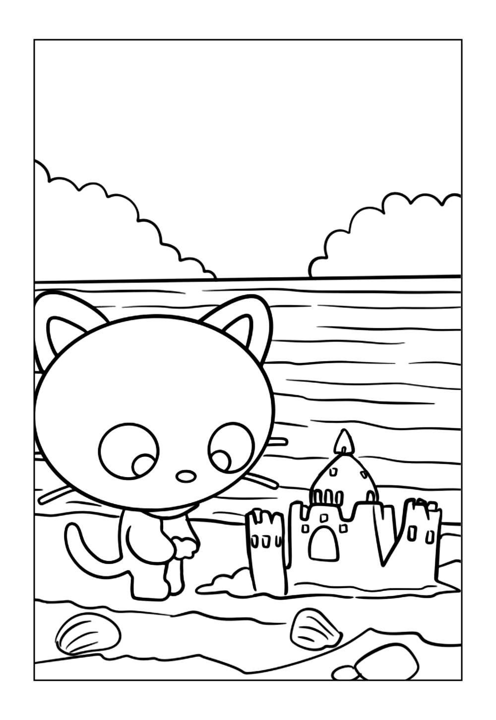 Desenho do Chococat para colorir