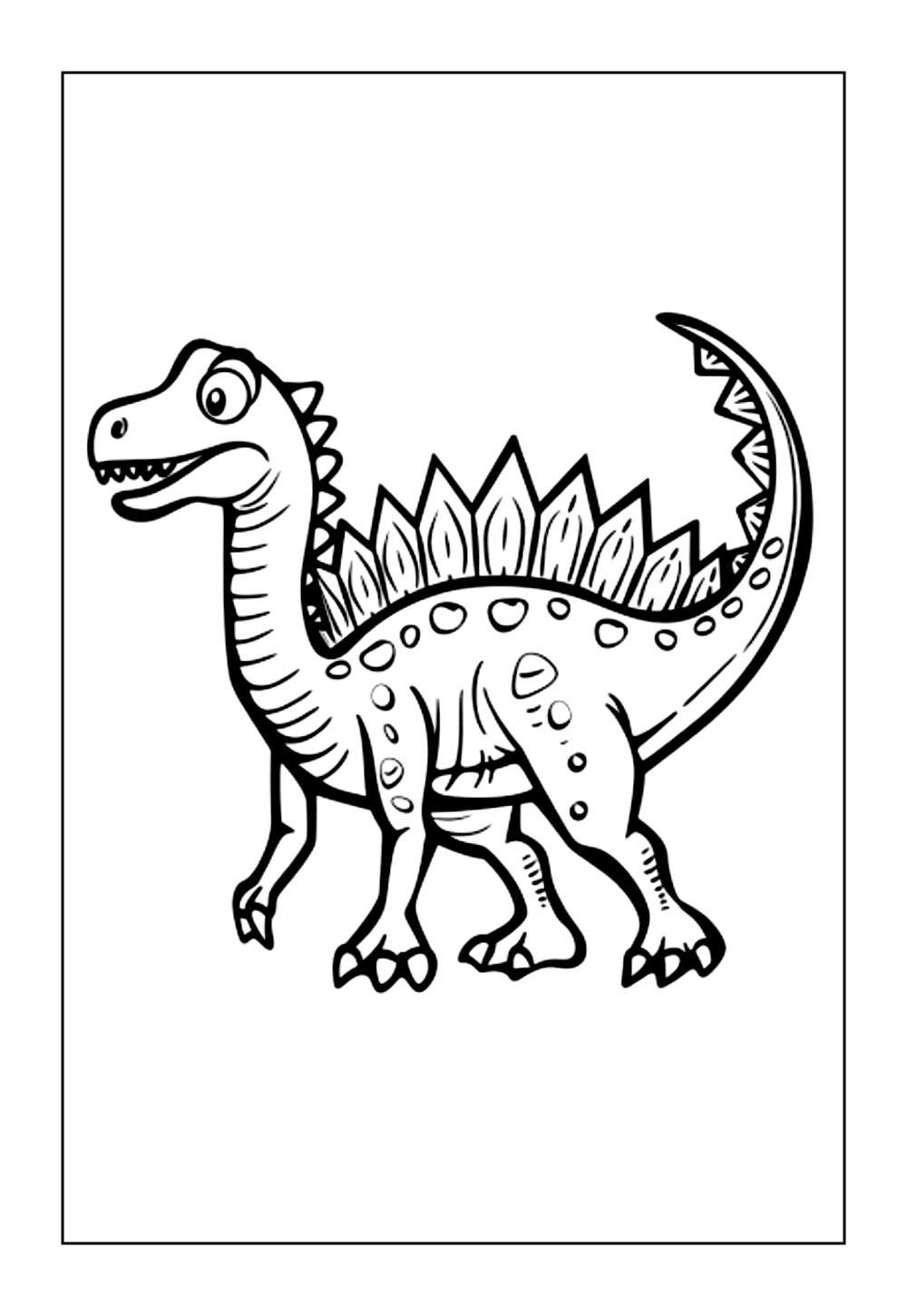 Dinossauro Espinossauro para colorir