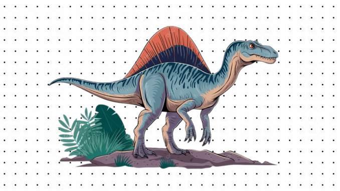Desenhos do Espinossauro para pikntar