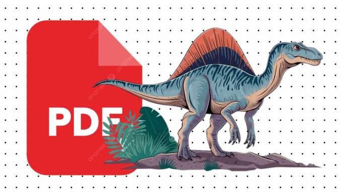 Desenhos do Espinossauro em PDF