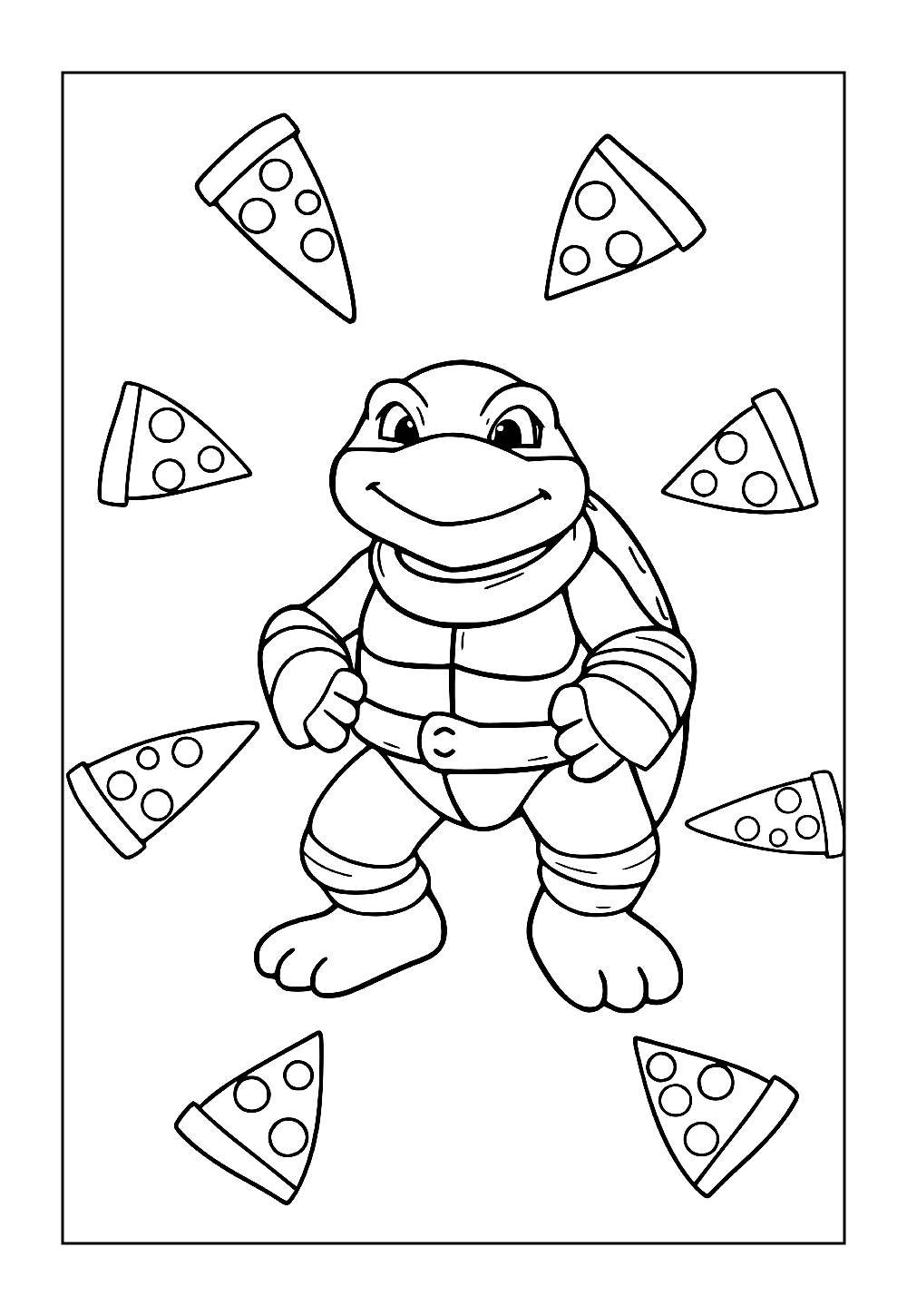 Desenho do Michelangelo para pintar