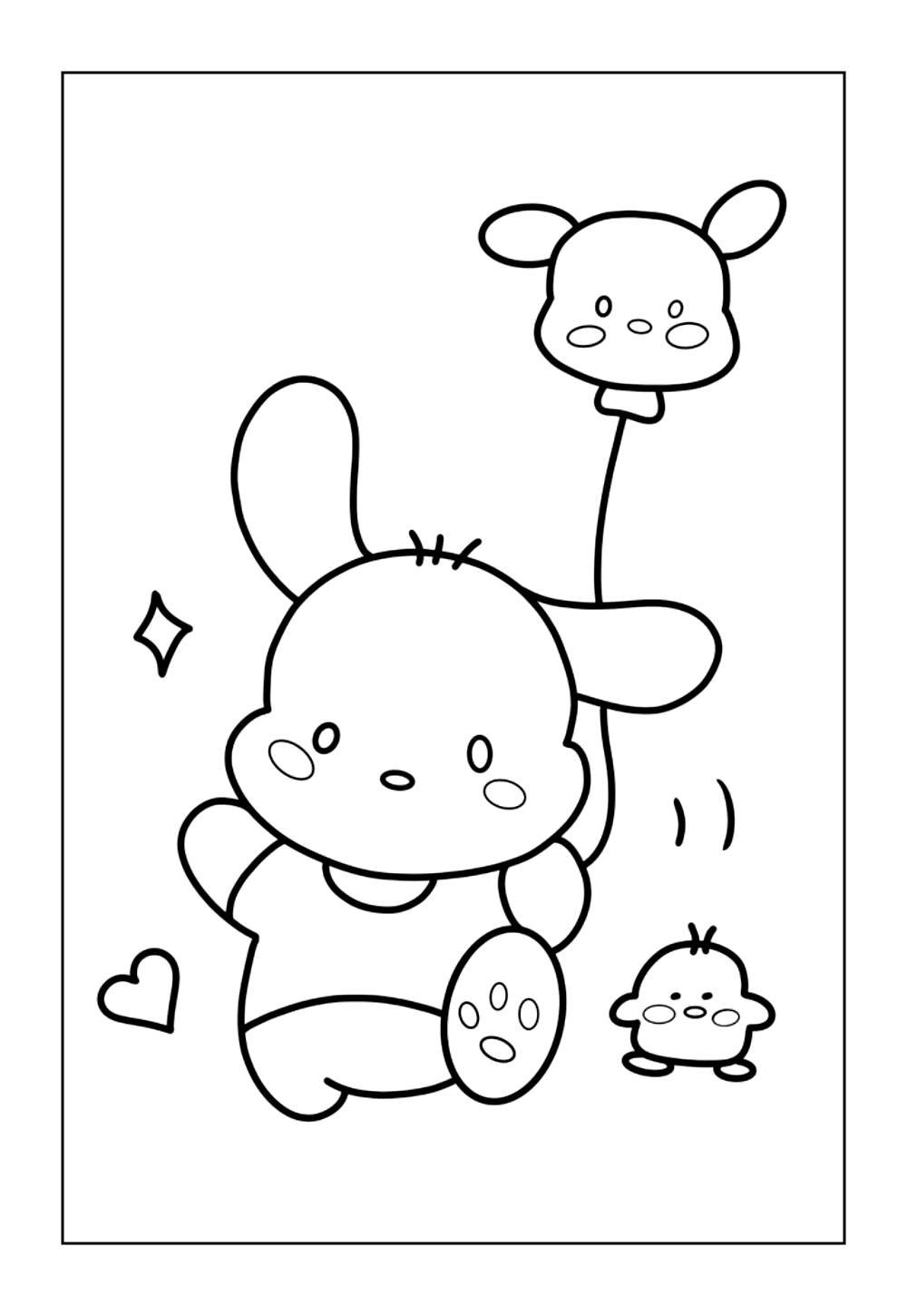 Desenhos Lindos do Pochacco para Colorir